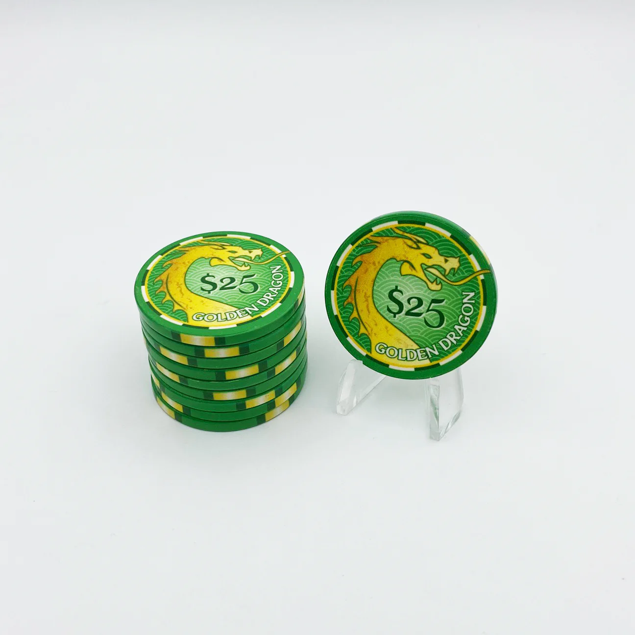 Golden Dragon Ceramic Poker Chip - Image 7